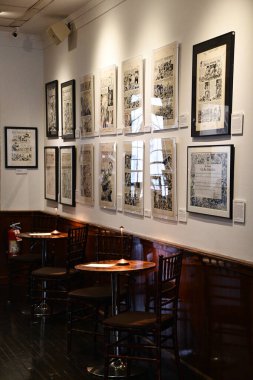 NEW YORK NY - 3 AUG: New York 'taki Toplum İllüstratörleri Müzesi' nde sergi, 3 Ağustos 2024.