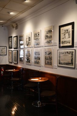 NEW YORK NY - 3 AUG: New York 'taki Toplum İllüstratörleri Müzesi' nde sergi, 3 Ağustos 2024.