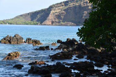 CAPTAIN COOK HI - 11 AUG: Kealakekua Körfezi Eyalet Parkı Hawaii 'deki Kaptan Cook' ta, 11 Ağustos 2022 'de görüldüğü gibi.