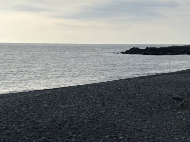 Hawaii 'deki Big Island' da Kaptan Cook 'ta Pebble Plajı