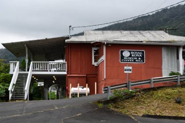 CAPTAIN COOK HI - 11 AUG: Royal Kona Kahve Fabrikası ve Hawaii 'deki Kaptan Cook Müzesi, 11 Ağustos 2022' de görüldüğü gibi.