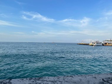 Hawaii 'deki Büyük Ada' da, Kailua Kona 'da Lyman Plajı