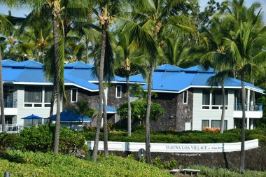 KAILUA KONA HI - 11 AUG: Kailua Kona 'daki Mauna Loa Village & Holua Resort, Hawaii' de 11 Ağustos 2022 'de görüldü..