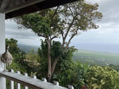 Hawaii 'deki Büyük Ada manzarası Kailua Kona' dan