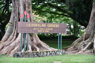 HILO HI - 15 AUG Hawaii 'deki Hilo' daki Liliuokalani Gardens, 15 Ağustos 2022 'de görüldüğü gibi.