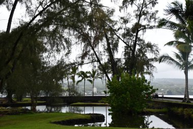 HILO HI - 15 AUG Hawaii 'deki Hilo' daki Liliuokalani Gardens, 15 Ağustos 2022 'de görüldüğü gibi.