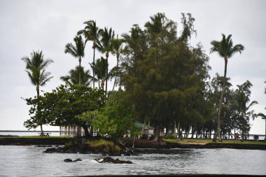 HILO HI - 15 AUG Hawaii 'deki Hilo' daki Liliuokalani Gardens, 15 Ağustos 2022 'de görüldüğü gibi.
