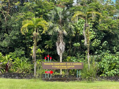 HILO HI - 15 AUG Panaewa Yağmur Ormanları Hayvanat Bahçesi ve Hawaii 'deki Hilo' da Bahçeler, 15 Ağustos 2022 'de görüldüğü gibi.