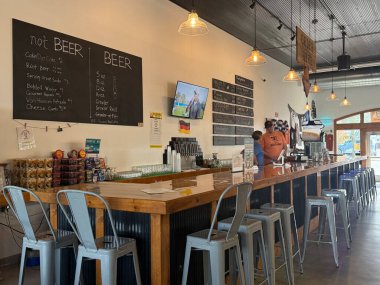 Cannon Şelalesi, Minnesota 'daki Tilion Bira Fabrikası, 14 Eylül 2025' te görüldüğü gibi..