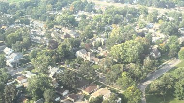 MINAPOLIS MN - 14. SEP: 14 Eylül 2025 'te bir uçaktan Minnesota' nın hava görüntüsü.