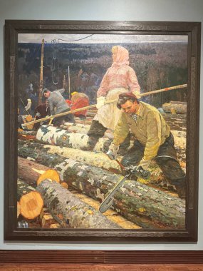 Minneapolis, Minnesota 'daki Rus Sanat Müzesi' nde 14 Eylül 2025 'te görülen sergi.