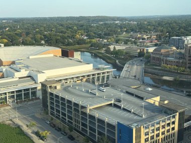 ROCHESTER, MN - 15 SEP: 15 Eylül 2025 'te görüldüğü üzere Minnesota' daki Rochester şehri.