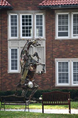 Al Wadzinski tarafından Red Wing, Minnesota 'da bulunan Bucephalus heykeli, 15 Eylül 2025' te görüldü..