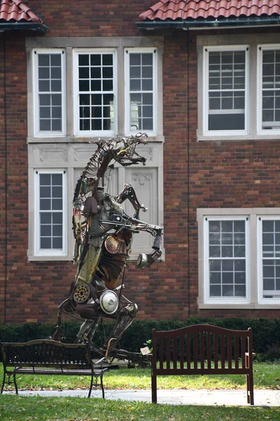 Al Wadzinski tarafından Red Wing, Minnesota 'da bulunan Bucephalus heykeli, 15 Eylül 2025' te görüldü..