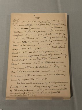 WASHINGTON DC - 5 Temmuz 2025 'te Washington' daki Folger Shakespeare Kütüphanesi 'nde sergi.