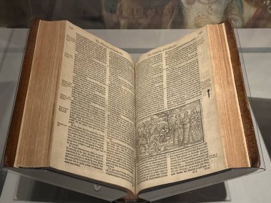 WASHINGTON DC - 5 Temmuz 2025 'te Washington' daki Folger Shakespeare Kütüphanesi 'nde sergi.