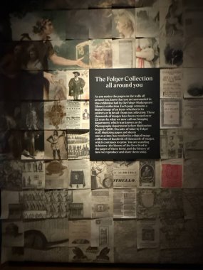 WASHINGTON DC - 5 Temmuz 2025 'te Washington' daki Folger Shakespeare Kütüphanesi 'nde sergi.