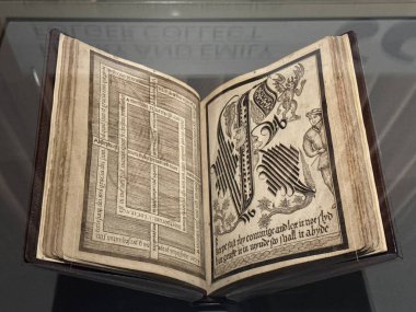 WASHINGTON DC - 5 Temmuz 2025 'te Washington' daki Folger Shakespeare Kütüphanesi 'nde sergi.