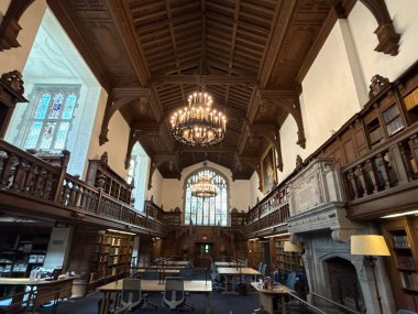 WASHINGTON DC - 5 Temmuz 2025 'te Washington' da Folger Shakespeare Kütüphanesi 'nde görülen okuma odası.