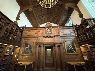 WASHINGTON DC - 5 Temmuz 2025 'te Washington' da Folger Shakespeare Kütüphanesi 'nde görülen okuma odası.