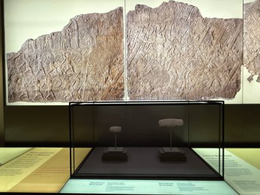 WASHINGTON DC - 5 Temmuz 2025 'te Washington DC' deki İncil Müzesi 'nde İncil Tarihi sergisi.