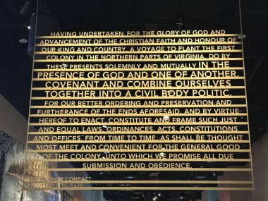 WASHINGTON DC - 5 Temmuz 2025 'te Washington DC' deki İncil Müzesi 'nde İncil' in Etkisi sergisi.