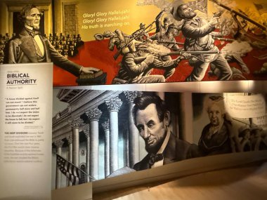 WASHINGTON DC - 5 Temmuz 2025 'te Washington DC' deki İncil Müzesi 'nde İncil' in Etkisi sergisi.