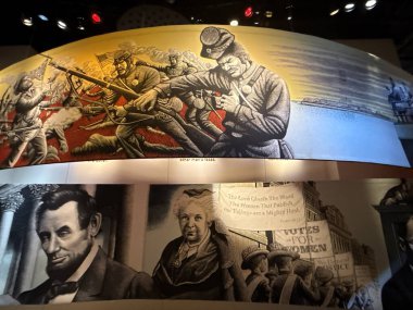 WASHINGTON DC - 5 Temmuz 2025 'te Washington DC' deki İncil Müzesi 'nde İncil' in Etkisi sergisi.