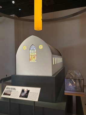 WASHINGTON DC - 5 Temmuz 2025 'te Washington DC' deki İncil Müzesi 'nde İncil' in Etkisi sergisi.