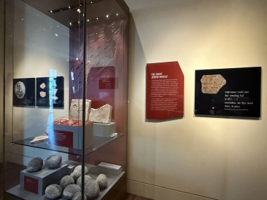 WASHINGTON DC - 5 Temmuz 2025 'te Washington DC' deki İncil Müzesi 'nde Kara Halkı sergisi.