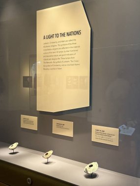 WASHINGTON DC - 5 Temmuz 2025 'te Washington DC' deki İncil Müzesi 'nde Kara Halkı sergisi.