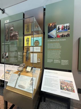 WASHINGTON DC - 5 Temmuz 2025 'te Washington DC' deki Ulusal Afro-Amerikan Tarih ve Kültür Müzesi 'nde (NMAAHC) sergi.