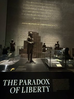WASHINGTON DC - 5 Temmuz 2025 'te Washington DC' deki Ulusal Afro-Amerikan Tarih ve Kültür Müzesi 'nde (NMAAHC) sergi.