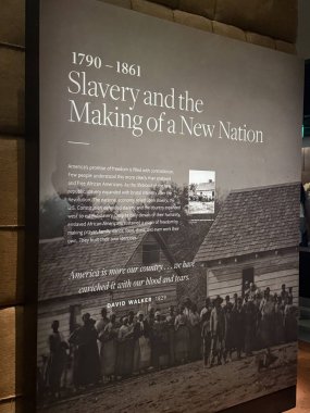 WASHINGTON DC - 5 Temmuz 2025 'te Washington DC' deki Ulusal Afro-Amerikan Tarih ve Kültür Müzesi 'nde (NMAAHC) sergi.