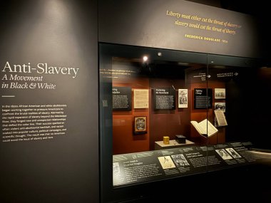 WASHINGTON DC - 5 Temmuz 2025 'te Washington DC' deki Ulusal Afro-Amerikan Tarih ve Kültür Müzesi 'nde (NMAAHC) sergi.
