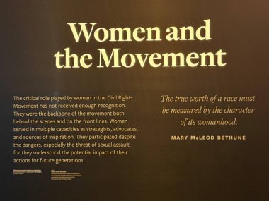 WASHINGTON DC - 5 Temmuz 2025 'te Washington DC' deki Ulusal Afro-Amerikan Tarih ve Kültür Müzesi 'nde (NMAAHC) sergi.