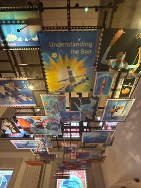 WASHINGTON DC - 5 Temmuz 2025 'te Washington DC' deki Ulusal Posta Müzesinde sergi.