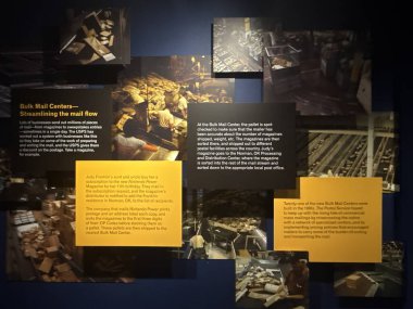 WASHINGTON DC - 5 Temmuz 2025 'te Washington DC' deki Ulusal Posta Müzesinde sergi.