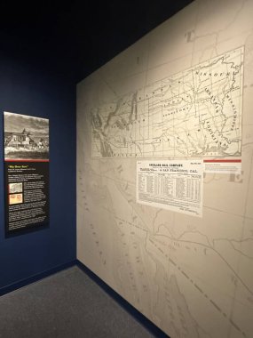 WASHINGTON DC - 5 Temmuz 2025 'te Washington DC' deki Ulusal Posta Müzesinde sergi.