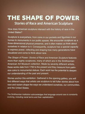 WASHINGTON DC - 5 Temmuz 2025 'te Washington' daki Smithsonian Amerikan Sanat Müzesi 'nde sergi.