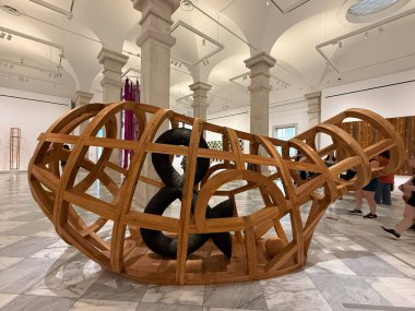 WASHINGTON DC - 5 Temmuz 2025 'te Washington' daki Smithsonian Amerikan Sanat Müzesi 'nde sergi.