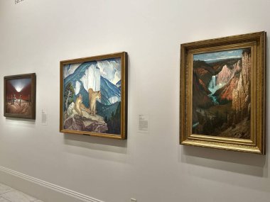 WASHINGTON DC - 5 Temmuz 2025 'te Washington' daki Smithsonian Amerikan Sanat Müzesi 'nde sergi.