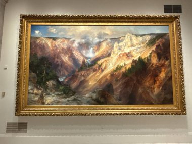 WASHINGTON DC - 5 Temmuz 2025 'te Washington' daki Smithsonian Amerikan Sanat Müzesi 'nde sergi.