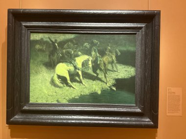 WASHINGTON DC - 5 Temmuz 2025 'te Washington' daki Smithsonian Amerikan Sanat Müzesi 'nde sergi.