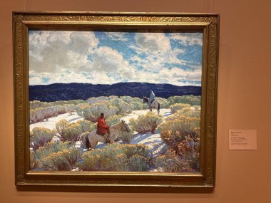 WASHINGTON DC - 5 Temmuz 2025 'te Washington' daki Smithsonian Amerikan Sanat Müzesi 'nde sergi.