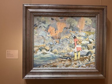 WASHINGTON DC - 5 Temmuz 2025 'te Washington' daki Smithsonian Amerikan Sanat Müzesi 'nde sergi.