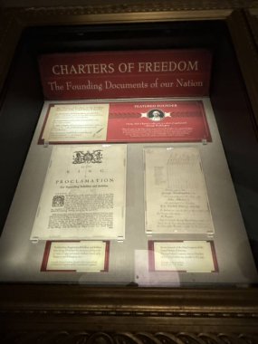 WASHINGTON DC - 6 Temmuz 2025 'te Washington DC' deki ABD Arşivleri 'nde sergi.