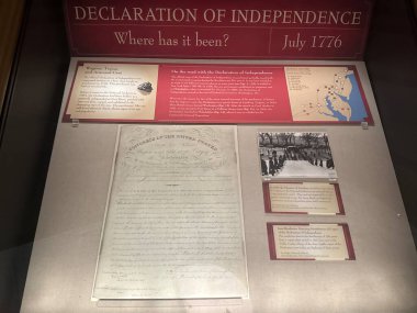 WASHINGTON DC - 6 Temmuz 2025 'te Washington DC' deki ABD Arşivleri 'nde sergi.