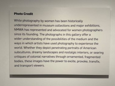 WASHINGTON DC - 6 Temmuz 2025 'te Washington DC' deki Ulusal Kadın Müzesi 'nde (NMWA) sergi.
