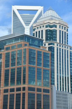 1 Temmuz 2021 'de Kuzey Carolina' da Charlotte 'un Skyline' ı görüldü..